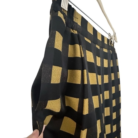 STINE GOYA JELENA YELLOW CHECKED TROUSER PANTS SIZE XS - Picture 5 of 13